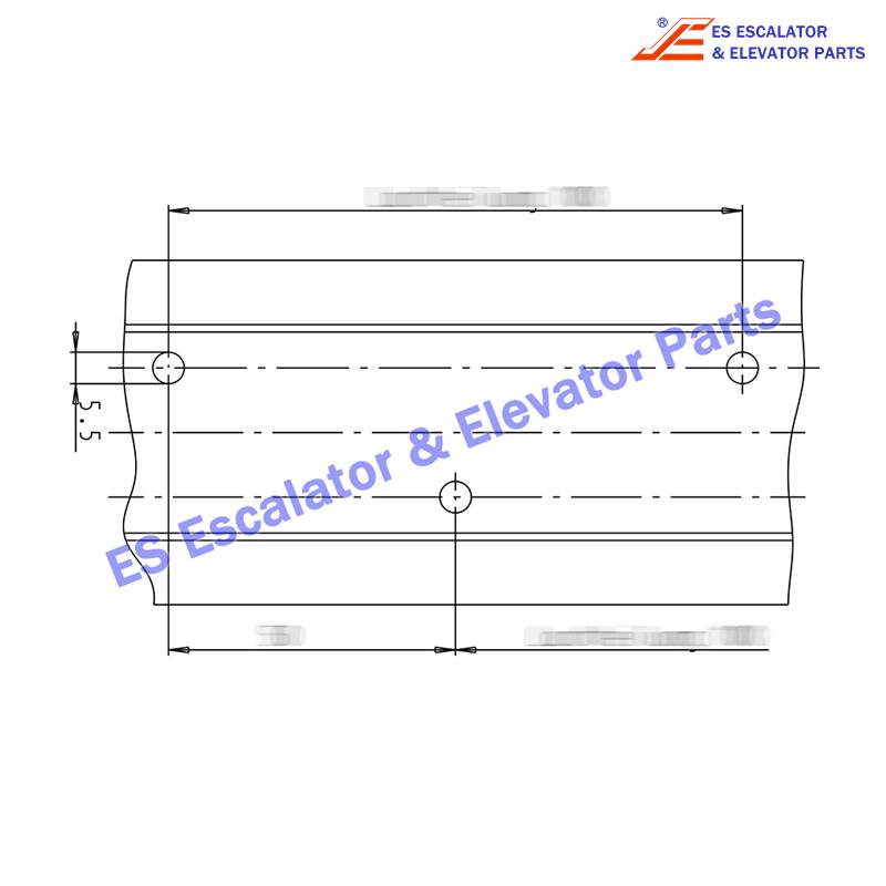 DEE2208311 Escalator Handrail Guide Stainless Steel Handrail Guide Use For Kone