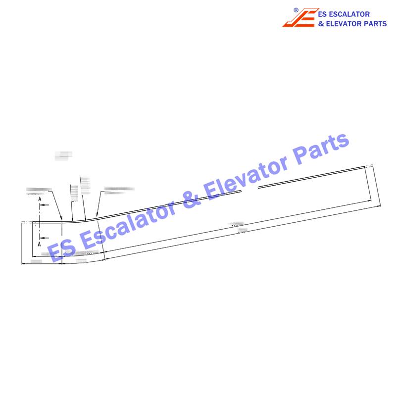 DEE2758674 Escalator Curved Section Bottom B11DEG ECO3000 B11 X220 Y2735 L3150-FEP02G Use For Kone