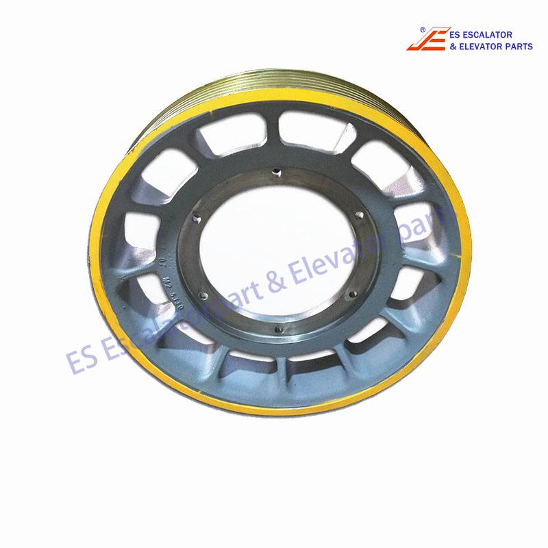 ES-MIT-3924 Elevator Traction Scheave D=620mm (Width 130 mm) 6 Grooves Rope 12 mm Use For Mitsubishi