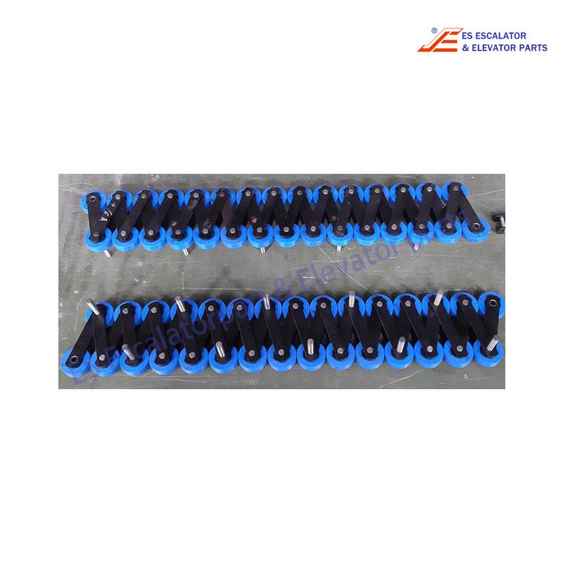 1705804200 Escalator Step Chain FT722 roller 75mm, Pin d=15 mm L=116мм, with bearings in all rollers Use For Thyssen