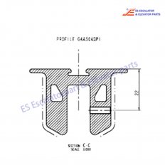 DAA402FX9 Escalator Handrail Guide