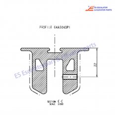 DAA402FW9 Escalator Handrail Guide