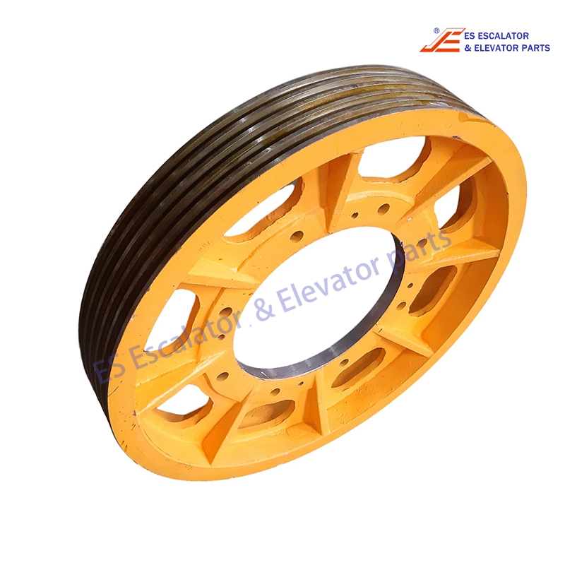 AEA19C651 U Elevator Traction Sheave D=850 mm 5 Grooves Diameter Of Rope 16 mm Use For Lg/sigma