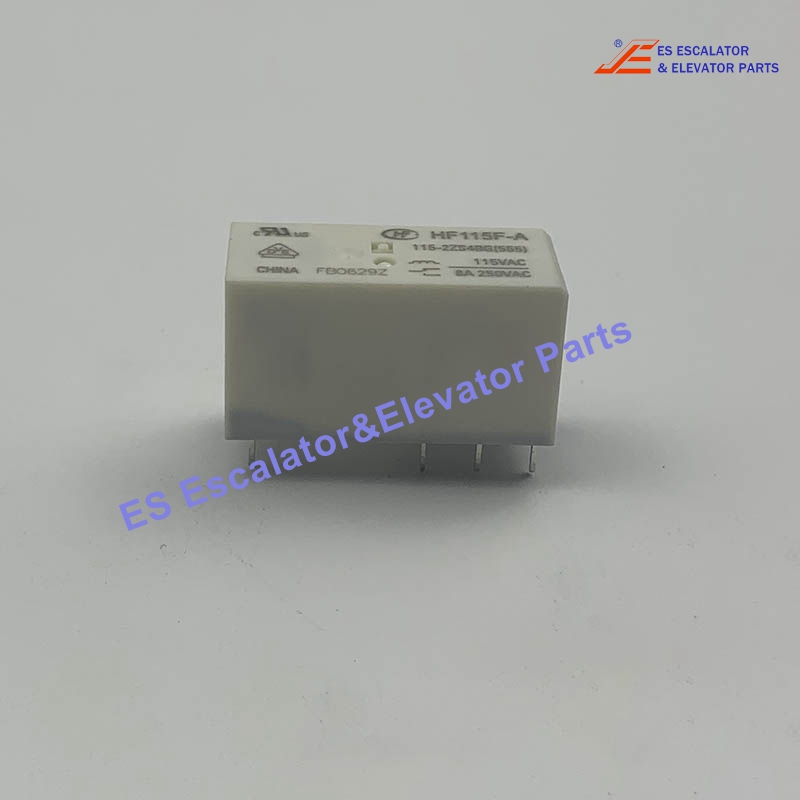 HF115F-A/115-2Z SBG Elevator Miniature High-Power Relay 115VAC BA 250VAC