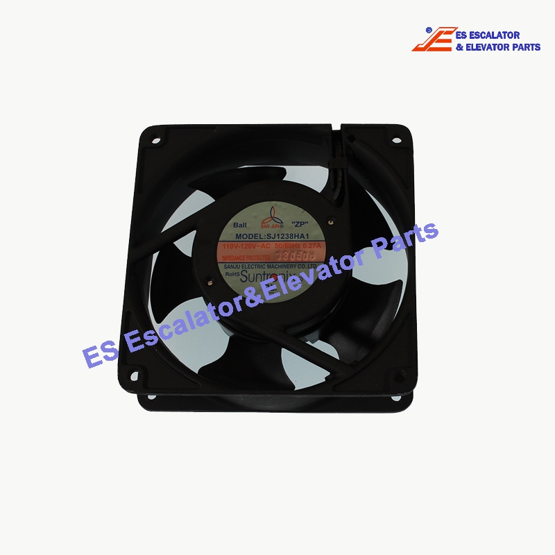 SJ1238HA1 Elevator Cooling Fan Dimensions:120x120x38 MM Voltage: AC 110V-120V Frequency: 50 / 60 Hz Current: 0.27A Input Power: 22W / 15W Use For Lg/ Sigma