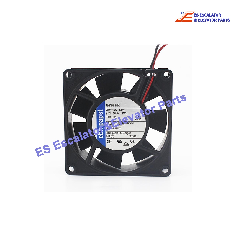 5135353 Elevator Fan 8314 H EBMPAPST- 24V DC /245mA / 60 W / 12-26.5V - DC Use For Other