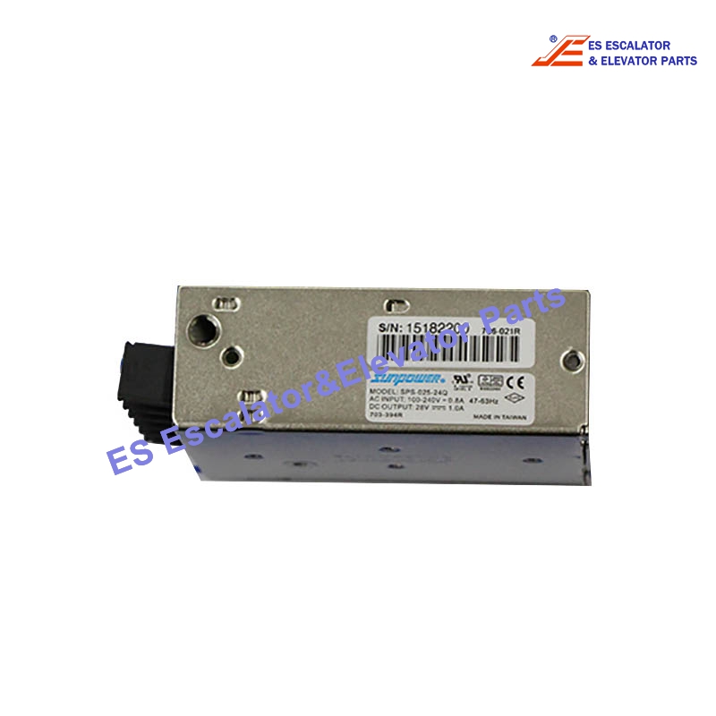 SPS-025-24Q Escalator Power Supply  Input 100-240VAC/0.8A Output 28VDC/1.0A Use For Kone