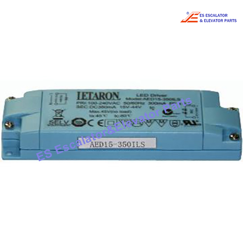 AED15-350ILS Elevator Constant Current LED Driver  350mA 15W 15V-48V Use For Other