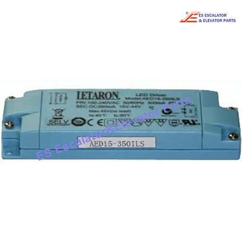 AED15-350ILS Elevator Constant Current LED Driver 350mA 15W 15V-48V Use For Other