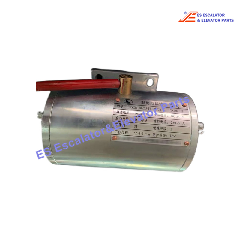 "HXZD-700/25-T2 Escalator Brake Magent  Starting Voltage DC200V Sustaining Voltage DC100V Starting Current 2X0.58A Maintain Current 2X0.29A Working Stroke 2.5~3.0mm Use For Thyssenkrupp"