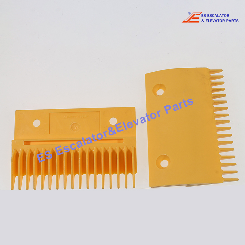 DSA2000169-M   Escalator Comb Plate Yellow Plastic Middle Comb Plate Equipment With 17 Teeth Use For Lg/Sigma