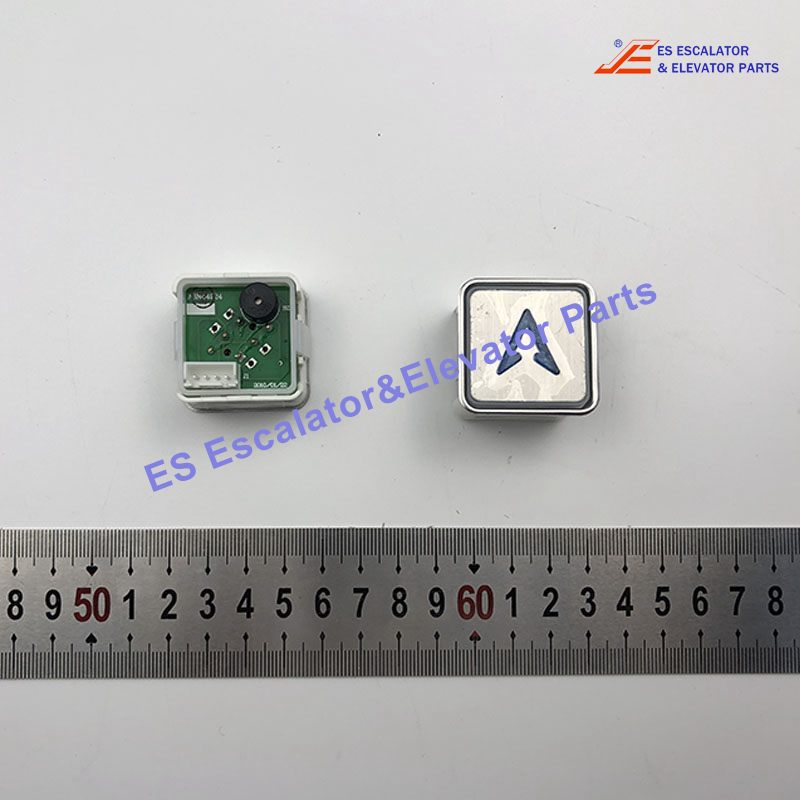 A3N44924 Elevator Push Button  Square Button Red Light With Braille Use For Sjec
