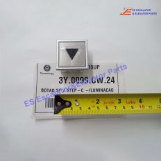 3Y.0099.CW24 Elevator Push Button