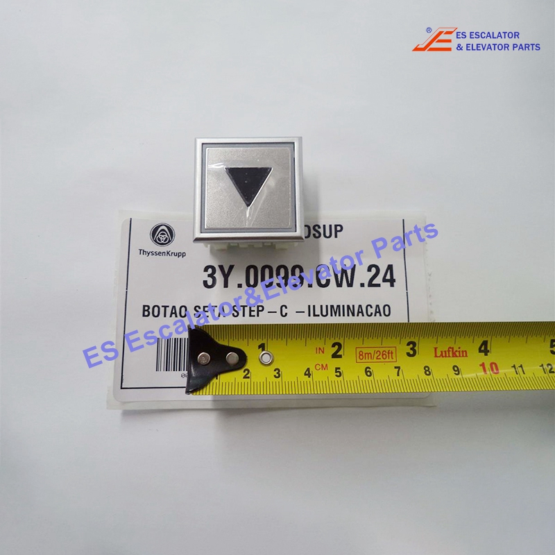 3Y.0099.CW24 Elevator Push Button  Arrow Pushbutton Red Llighting Use For ThyssenKrupp