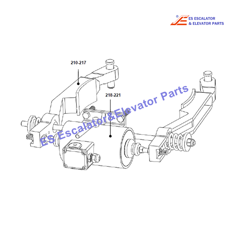 XAA20400E678 Escalator Freno  Xopspl 06-XAA20400E PG. 33 Use For Otis