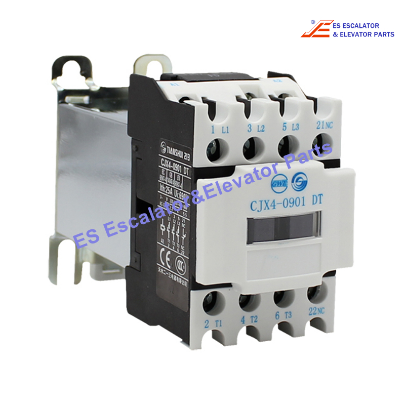 CJX4-0901DT Elevator Mute Contactor  AC110V Current: 25A Poles: 3  Use For Other