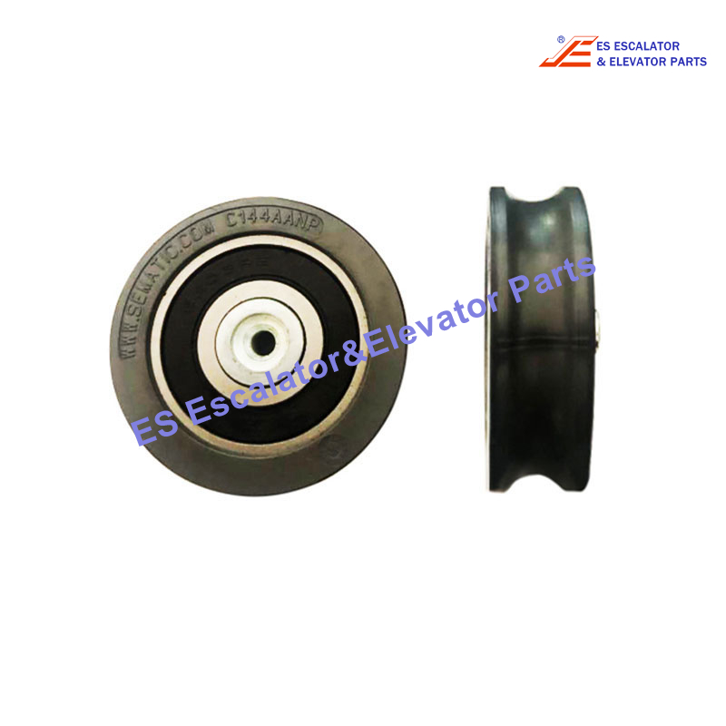 C144AANP Elevator Door Roller  Diameter: 60/53mm Width: 18mm Hole: M6 U-Groove Use For Sematic