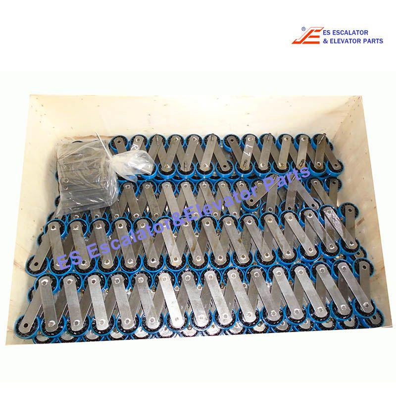 XAA332CJ9 Escalator Step Chain  508-XO Step chain Reinforced Complete Without Axles For 12 Steps 36 Links Left 36 Links Right 12pcs PIN Main d=15mm Slave d=12.7mm Roller 76x22mm With All Roller Bearings Outer 30x5/Inner 35x5 Plates 90 KN Use For Otis
