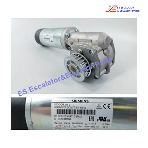 6FB1103-0AT10-3MC0 Elevator  Sidoor  M4 L Geared Motor Pinion Left Cable Length 1.5 m 30VDC  -20 °C to +50 °C Use For Siemens