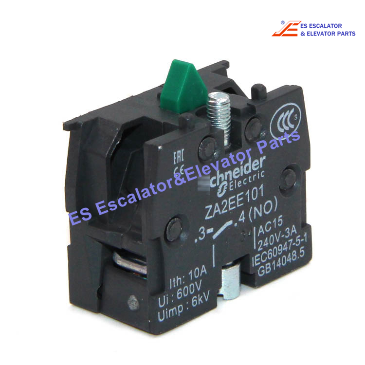 ZA2EE101 Elevator Contact Block  Easy Harmony XA2E Single Contact Block For head Ø22 1 NC Ith:10A Ui:600V Uimp:6KV Use For Other