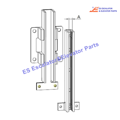 TBA237AK1 Elevator Coulisseau Guide  T82/A(T3) T125/A/L A=10MM Use For Otis