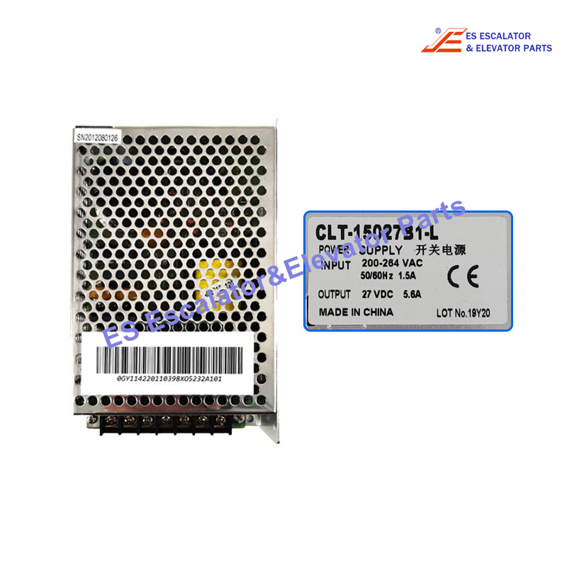 CLT-15027B1-L Elevator Power Supply  IN:200-264VAC 50/60HZ 1.5A OUT: 27VDC 5.6A  Use For Otis