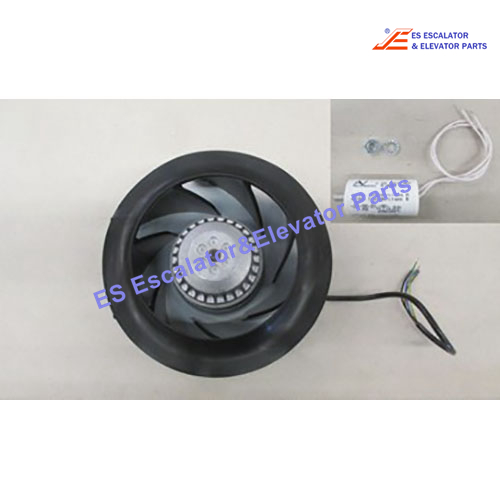 KM51216250 Elevator Fan D225  Air Floe:1197m3/h Voltage:230VAC Dimensions:225X89 Speed:2728rpm Power Consumption:154W Current:0.67A Use For Kone