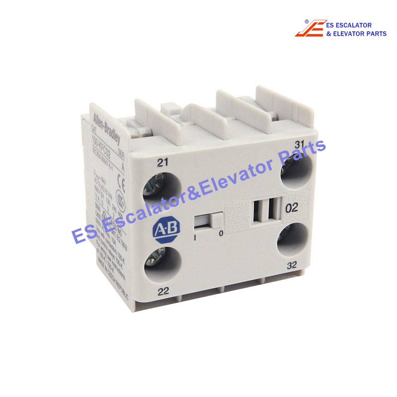 100-KFC22 Elevator Auxiliary Contact Block  With 2 Normally Open 2 Normally Closed Use For Other