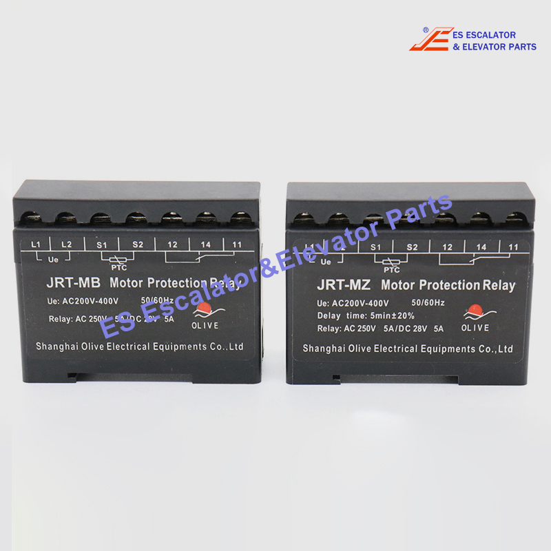 JRT-MZ Elevator Motor Protective Relay Ue:AC200-400V 50/60HZ Relay:AC250V 5A/DC 28V 5A Use For Other