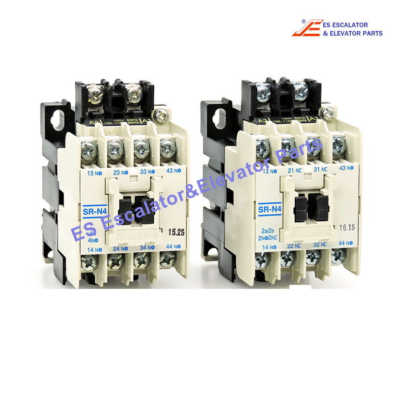 SR-N4 Elevator Contactor Relay  100-110V-AC Dimensions:3.25 x 3.00 x 1.75 Use For Mitsubishi