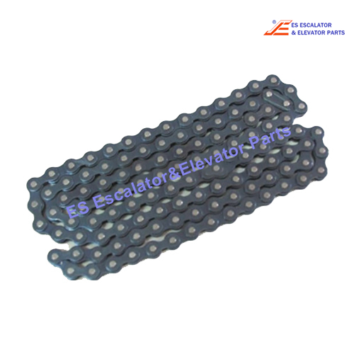 08B-1X120L Escalator Chain  Length: 1.524m Pitch: 12.7mm Roller Diameter: 8.51mm Pin Diameter: 4.45mm Pin Shaft Length: 16.7mm Link Plate Width: 7.75mm Link Plate Thickness T: 1.6mm Use For Donghua