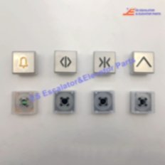Elevator 59324863 Push button st raised/S-DTS