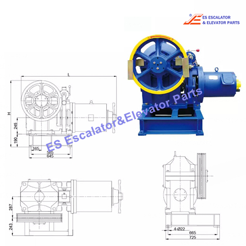 YJ240C2 Elevator Traction Sheave  Size:Φ620x5x13mm Use For Xinda