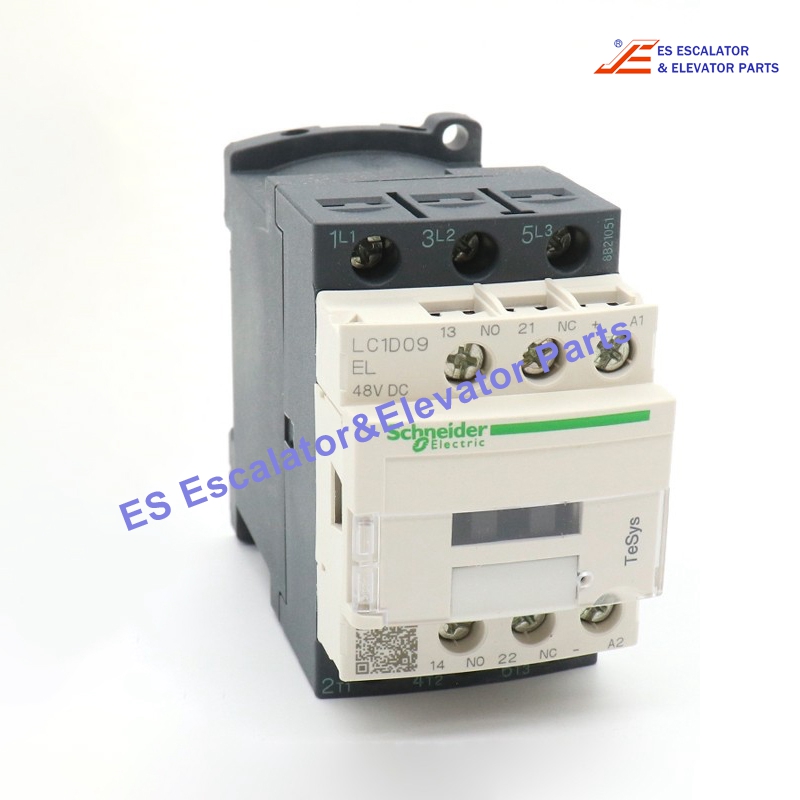 LC1D09ED Elevator TeSys Deca Contactor 3P(3 NO) - AC-3 - <= 440 V 9 A - 48 V DC Coil Use For Schneider