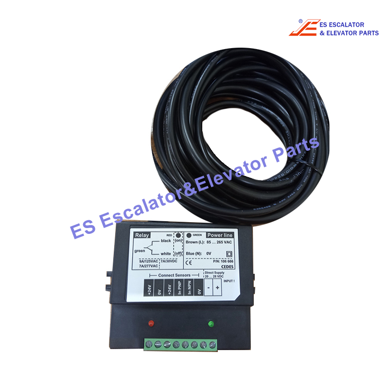 CSA B44.1 ASME A17.5 Elevator Power Line Converter  CEDES Light Curtain Supply Voltage:85-265 VAC Input Current:Max.100mA Output:Max.250mA Relay Output:125VAC/9A 277 VAC/7A 30VDC/7A Use For Kone