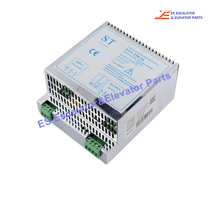 ST5-230/24 Elevator Switch Mode Power Supply Input:L/N/PE 100-240V 50/60HZ 1.9-0.95A Output:24VDC 5A Use For Kone