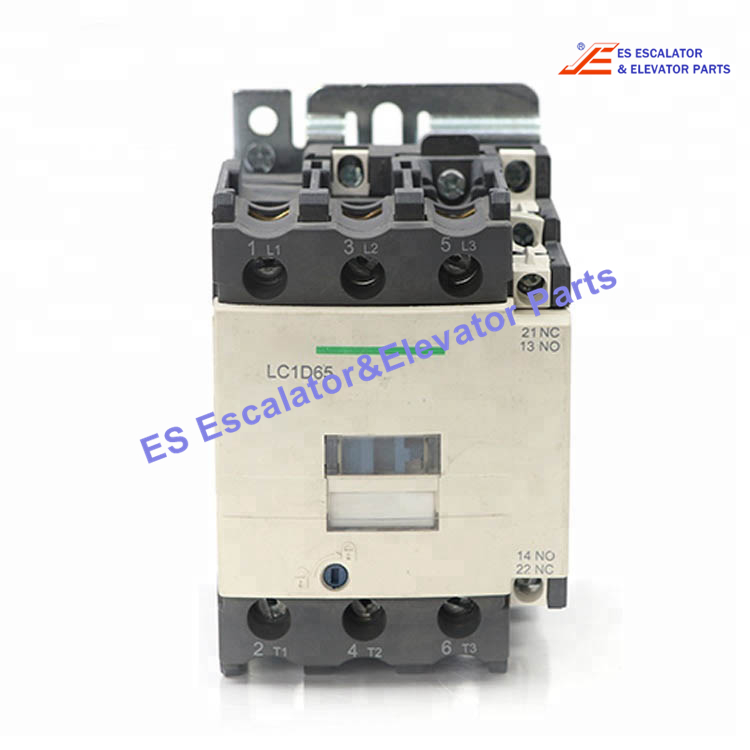 LC1D65 Elevator Contactor 3 pole 65 A AC-3 (80 AMP AC-1) Rated At 20 HP Contactor Rated At 20 HP @ 230V and 40 HP @ 460V 3 Phase With An AC Rated Coil Use For Schneider
