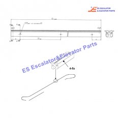 DAA402FY1 Escalator Handrail Guide Track