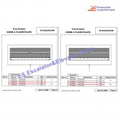 <b>XAA453CJ3 Escalator Comb Plates</b>