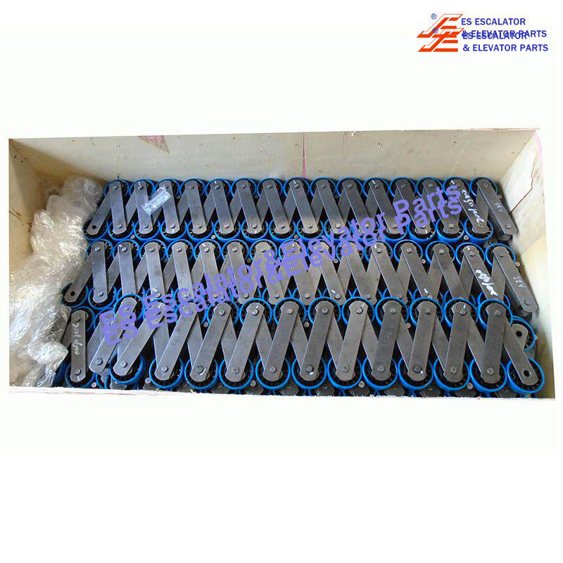 XAA332CL4 Escalator Step Chain All Pin d=15mm Roller 76x22mm With All Roller Bearings 6204-2RS Outer 30x5/Inner 35x5 Plates 123KN Use For Otis
