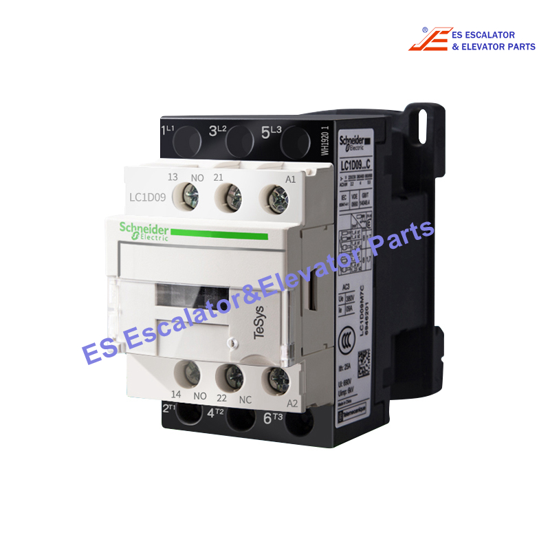 LC1D09M7C Elevator AC Contactor 3 Poles - AC-3 440V 9A-Coil 220V AC 50/60HZ Use For Schneider