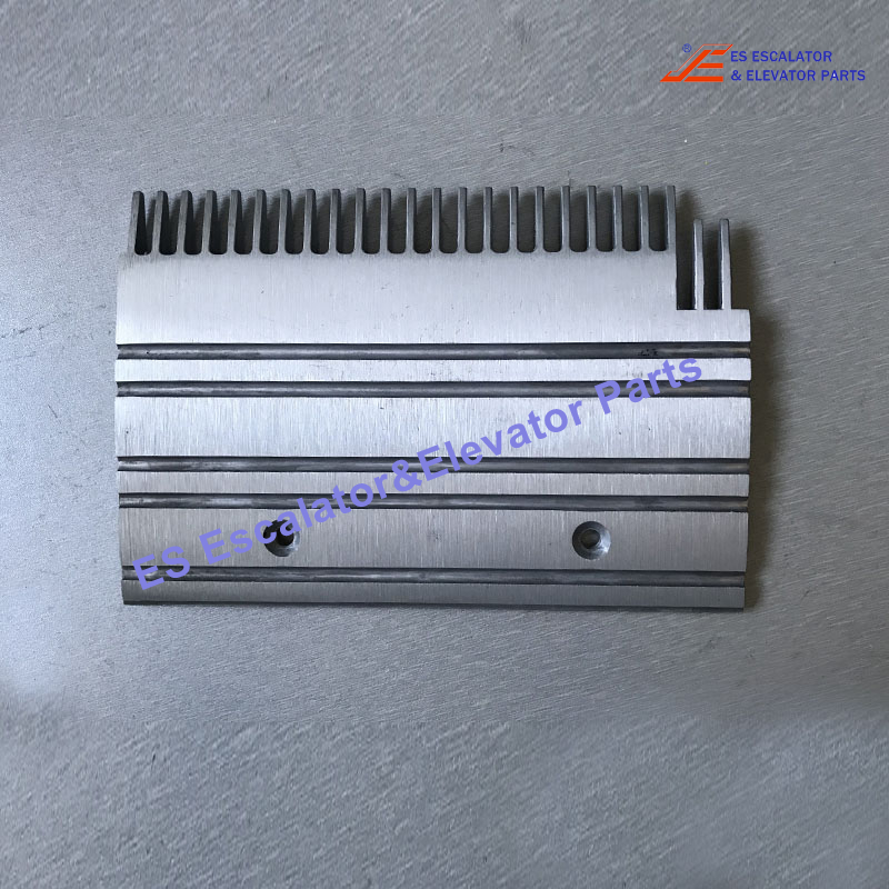 XAA453CD.3 Escalator Comb Plate 198mm x 140mm Hole Pitch 102mm 23T Aluminum Right  Use For Otis