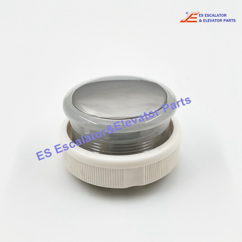 A4J12877 A1 Elevator Push Button Stainless Steel Mirror Arc Surface With White Light D=33mm DC24V Use For BST