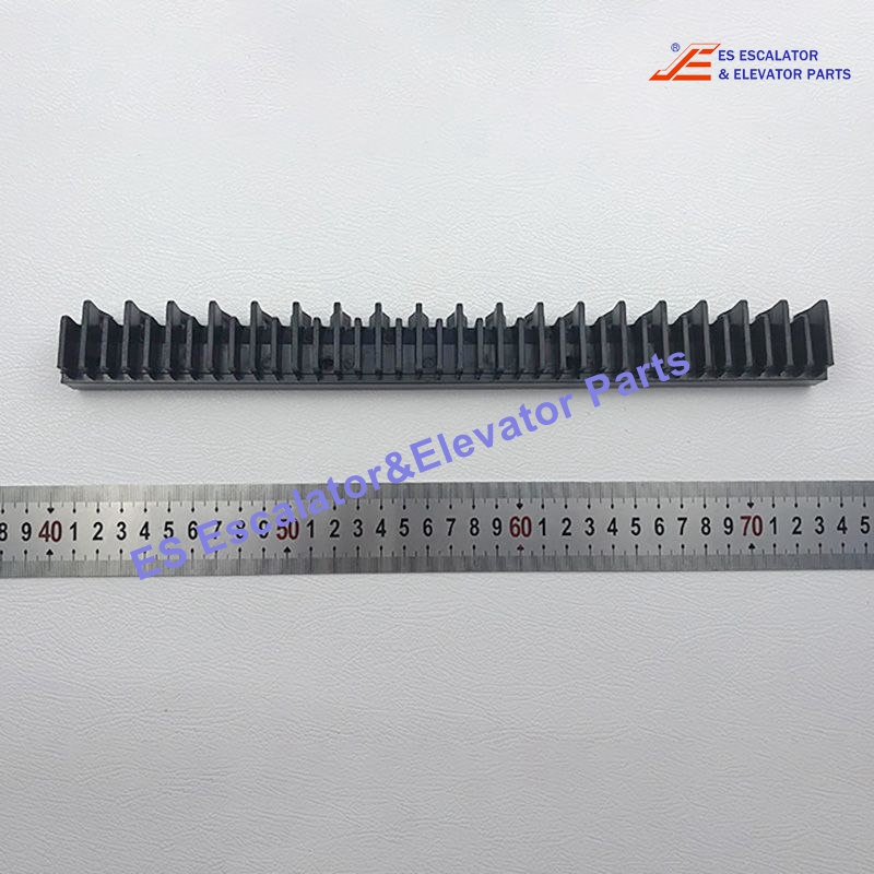 XAA455K1 Escalator Step Demarcation Black Plastic L321mm W31mm 38 Teeth Use For Otis