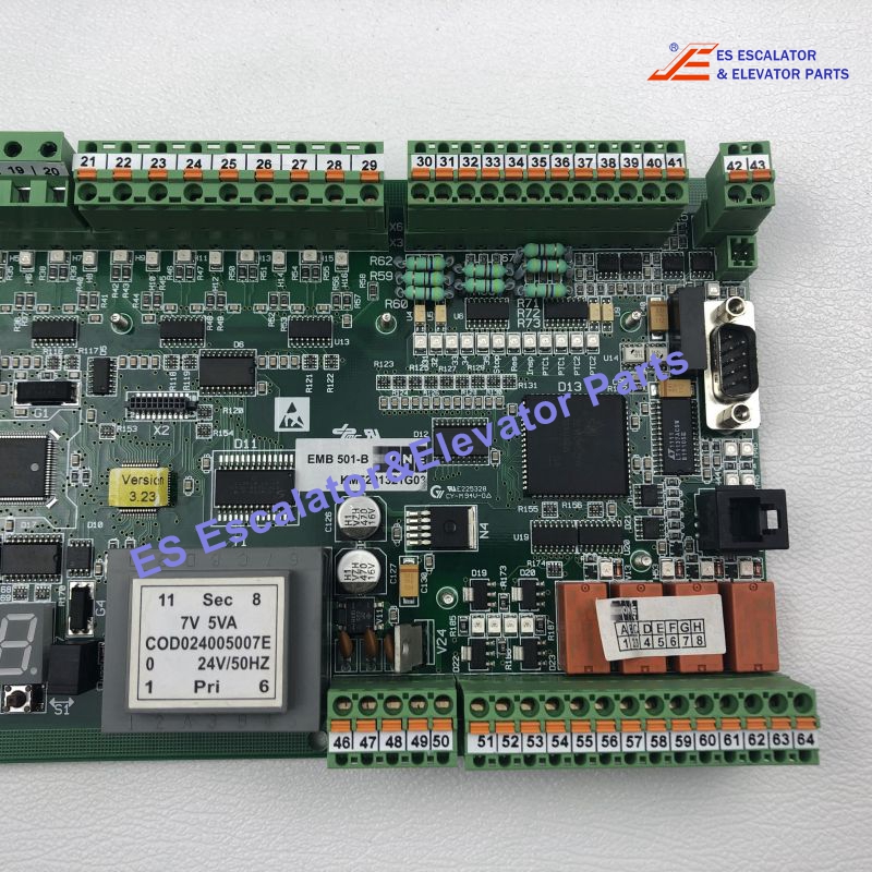 KM5201321G03 Escalator Mainboard  EMB501-B EJV1.5 / E40 R1.1 Assembly Use For Kone