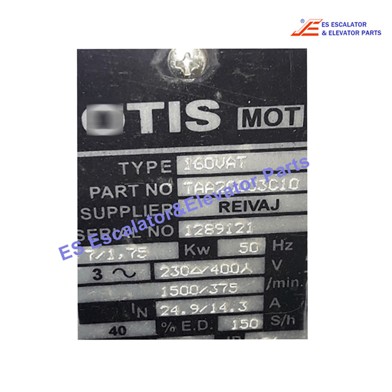 TAA20003C10 Escalator Motor Type:VAT 160 230/400V 24.9/14.3A Use For Otis