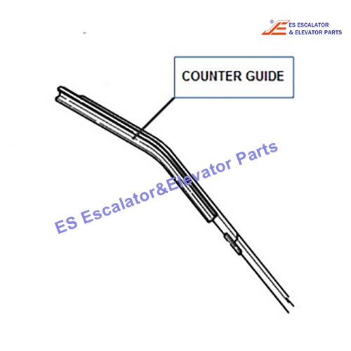 DEE2431112 Escalator Counter Guide Upp Right 35Deg Use For Kone