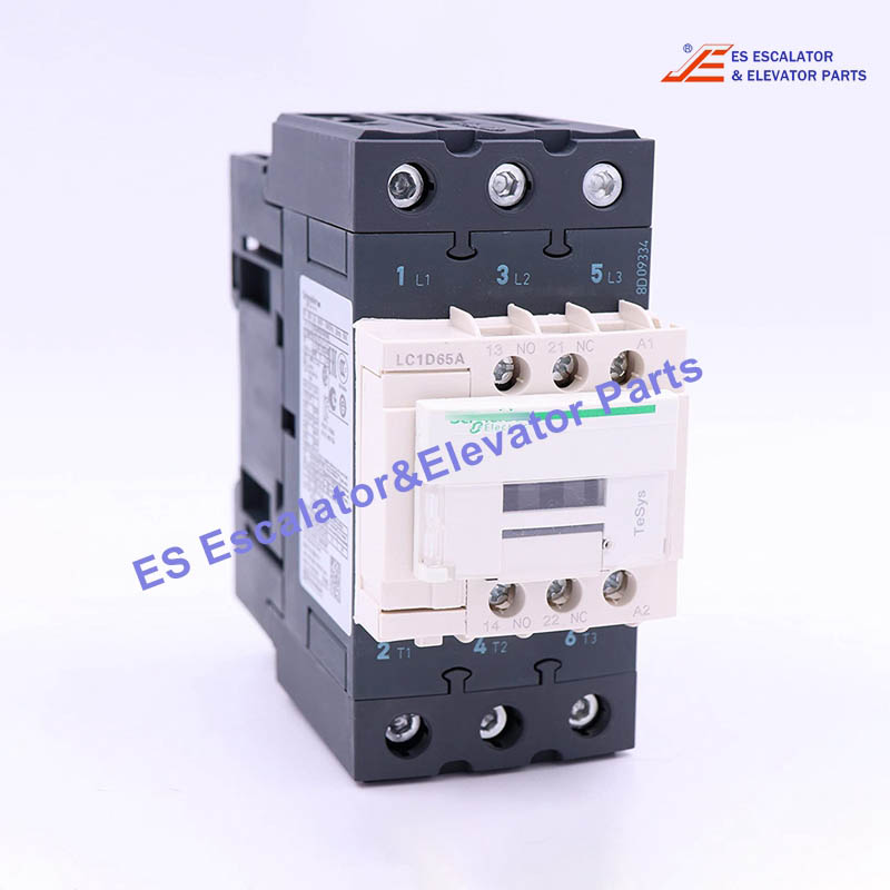 LC1D65A Elevator Contactor Amp:80 Hz:50/60  Max VAC:600 Ui:690V Uimp:6 kV 3 Pole 65 A 230 V AC Bobina 30KW Use For Schneider