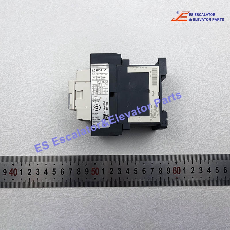 LC1D32FDC Elevator Contactor 3P(3 NO) AC 3 = 440 V 32 A 110 DC Coil Use For Schneider