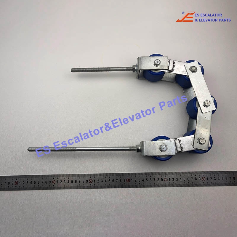 XAA332X15 Escalator Handrail Support Chain 60x55m Stainless Steel Tension Chain 5 Rollers Use For Otis